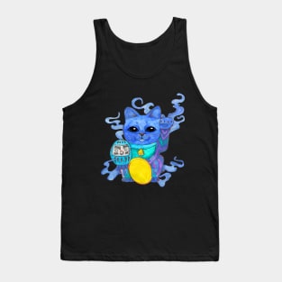 Genie Blues Lucky Cat Tank Top